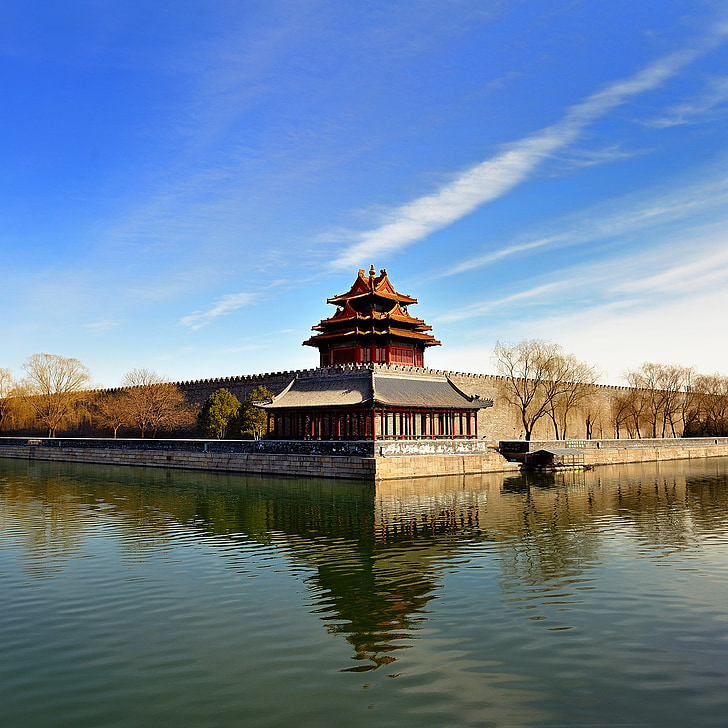 the national palace museum, turret, beijing