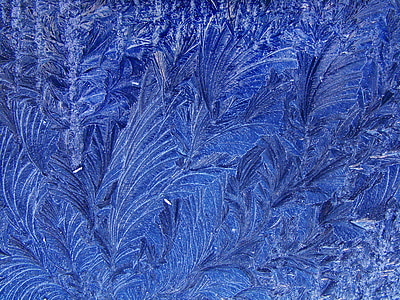 tekstur, isen, is kunst, is formasjoner, blå, bakgrunner, mønster