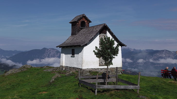 chapel, mountains, treasure mountain