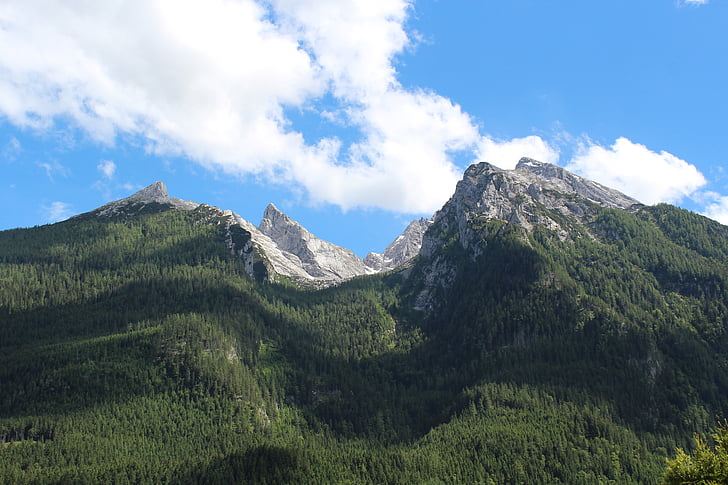 Hintersee, Berchtesgaden, paesaggio, Lago, Alta Baviera, Parco nazionale di Berchtesgaden, Panorama