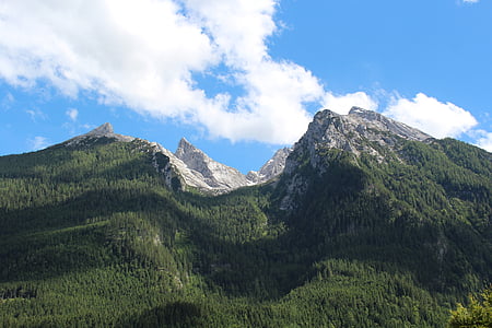 Hintersee, Berchtesgaden, pemandangan, Danau, Upper bavaria, Taman Nasional Berchtesgaden, Panorama