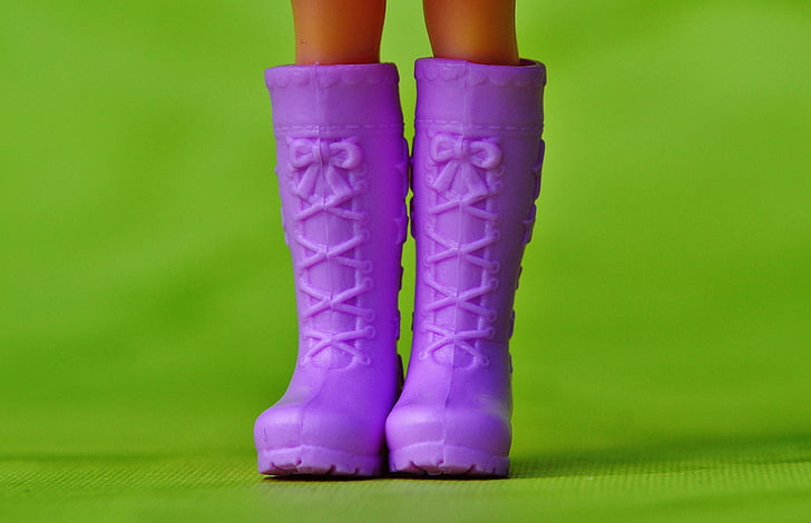 Sepatu bot, boneka, boneka Sepatu, Manis, loop, ungu, pakaian