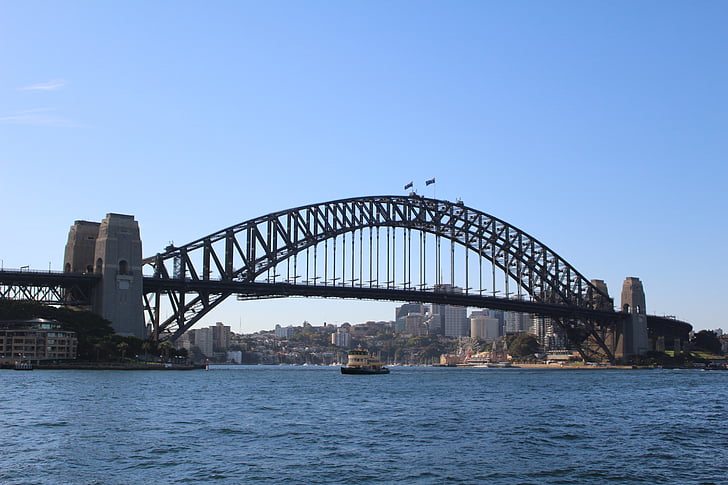 Ausztrália, Operaház, Harbour bridge, Sydney, Új-Dél-wales, híd - ember által létrehozott építmény, Sydney harbor híd