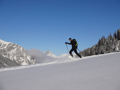 hótalpas, hó, hótalpas túra, Téli utazás, téli, Snow cipő trek, bergsport