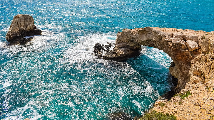 Cyprus, Ayia napa, prirodzené klenby, pobrežie, erózia, Príroda, Príroda