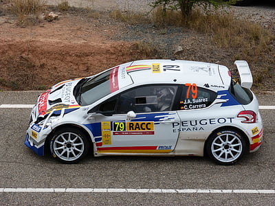 Rali catalunya, WRC, choque, velocidade, desporto, concorrência, corrida esportes
