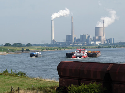 Duisburg, industria pesada, industria, vapor, del Norte Westfalia, Rin, medio ambiente