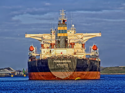 Freightliner, корабль, Грузовые, Амстердам, Нидерланды, Порт, залив