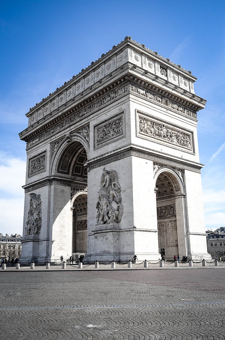 Paris, Frankrike, platser av intresse, kosmopolitisk stad, arkitektur, Champs elysees, utsikt över staden
