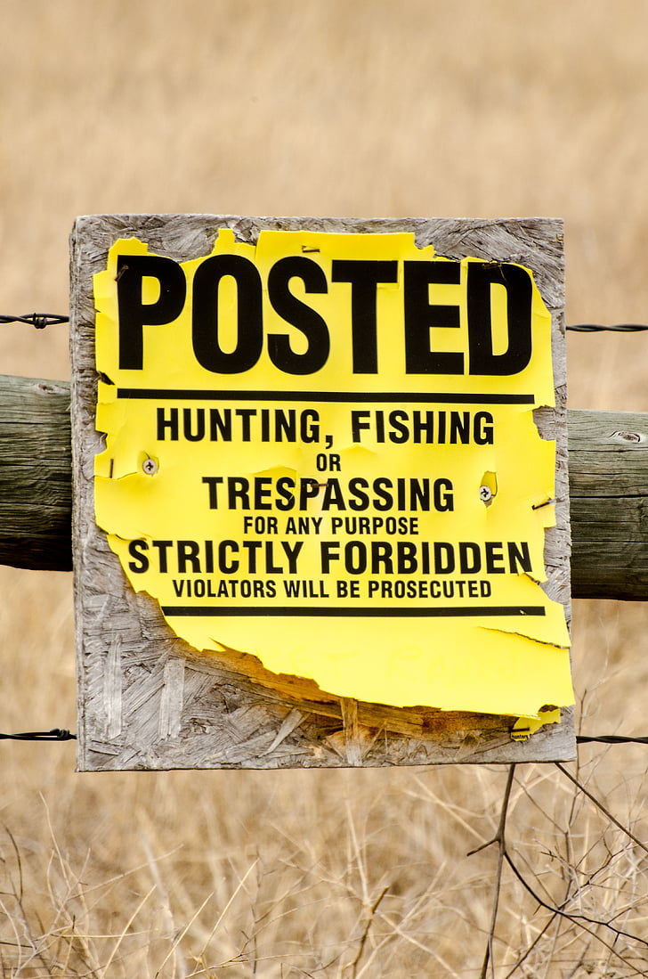 không có trespassing, đăng nhập, đăng, trespassing, Không, cảnh báo, khu vực