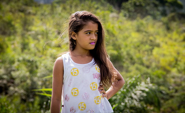 το παιδί, ομορφιά, μοντέλο, Ινδική, Κορίτσι