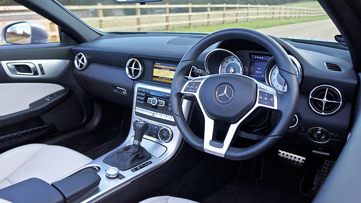 Mercedes, autó, automatikus, luxus, jármű, modern, autó