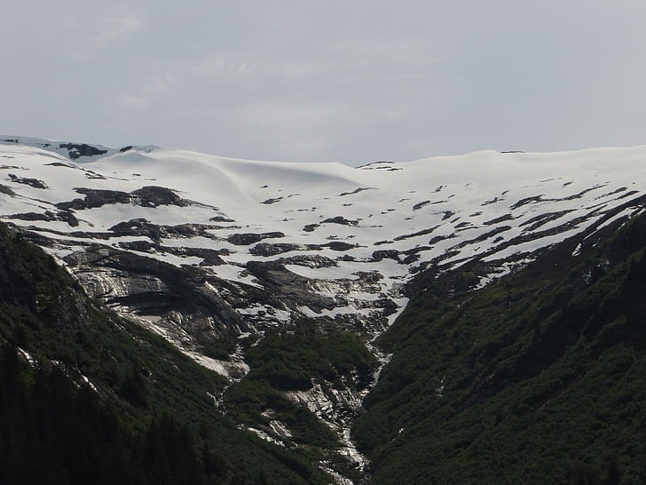 アラスカ, 氷, 氷河, 自然, 風景, 雪, 荒野