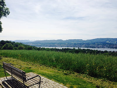 felt, Bank, skyer, landskab, Sky, naturskønne, Schweiz