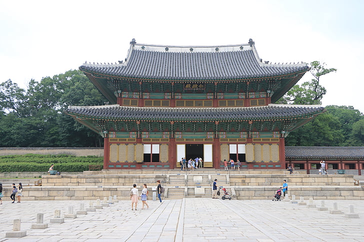 Republiken korea, Changdeokgung, injeongjeon, palats