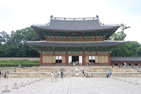 Korean tasavalta, Changdeokgung, injeongjeon, palatsit
