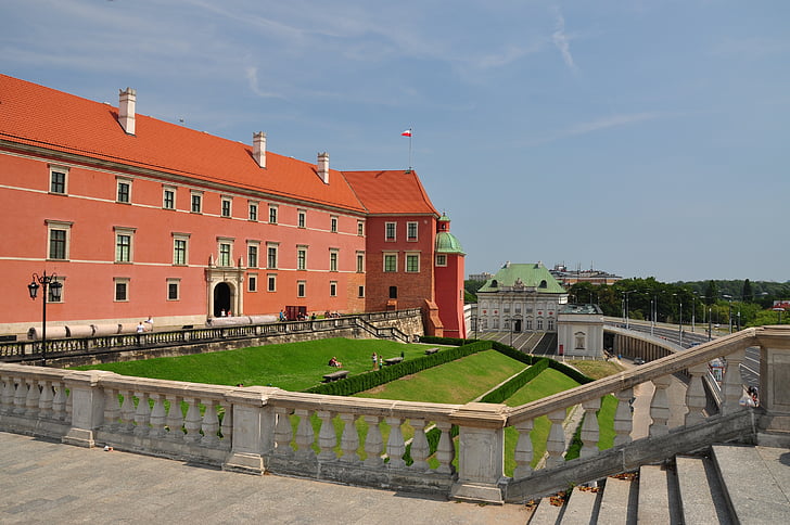 Varšava, karaļa pils, pils, pils, pieminekļu, arhitektūra, Polija