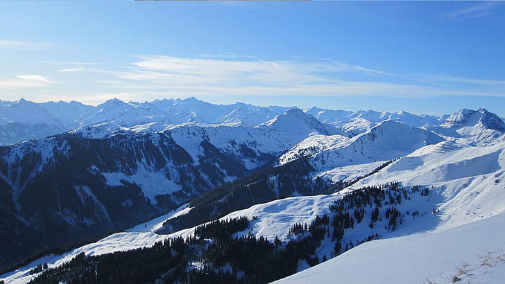 ski, hiver, neige, ski, faire du ski dans l’arrière-pays, montagnes, alpin
