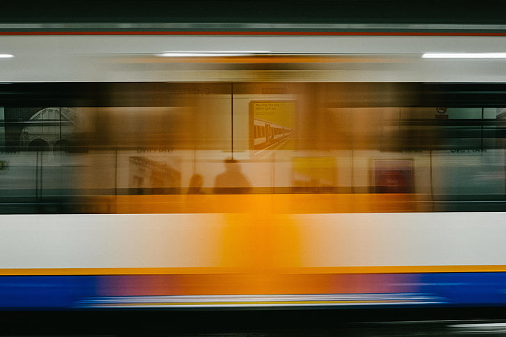 metro, train, skrost, transportation, blurred Motion, motion, speed