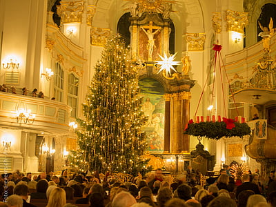 božič, cerkev, St michael, Hamburg