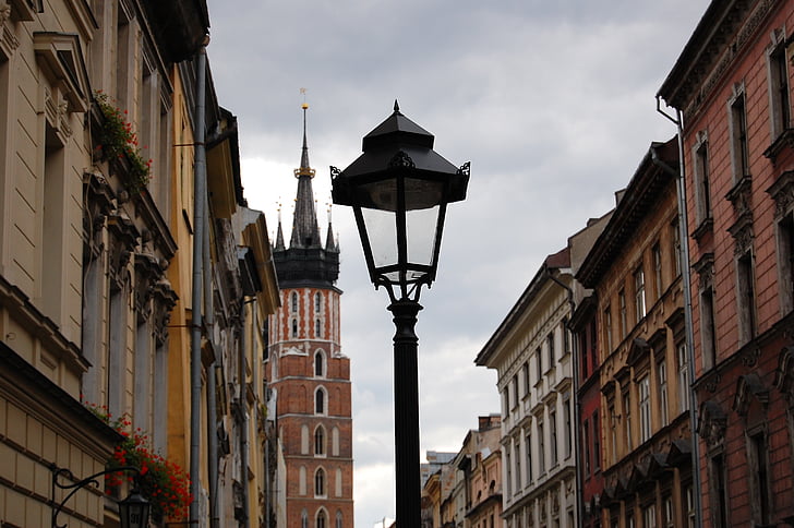 Krakkó, Lengyelország, emlékmű, a piac, a régi város, a város központjában, Malopolska