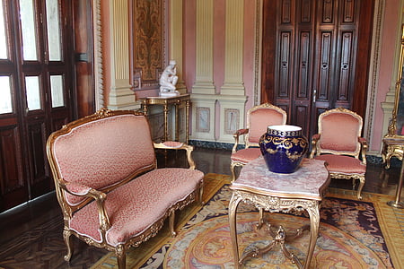 návrh, židle, klasické, Architektura, interiéry, palác, královské rodiny