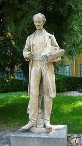 Pecs, Zsolnay, quartier culturel, statue de, Hongrie