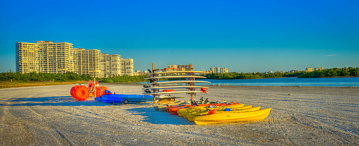 tigertail beach, Marco Island, Beach, vízi sport, turizmus