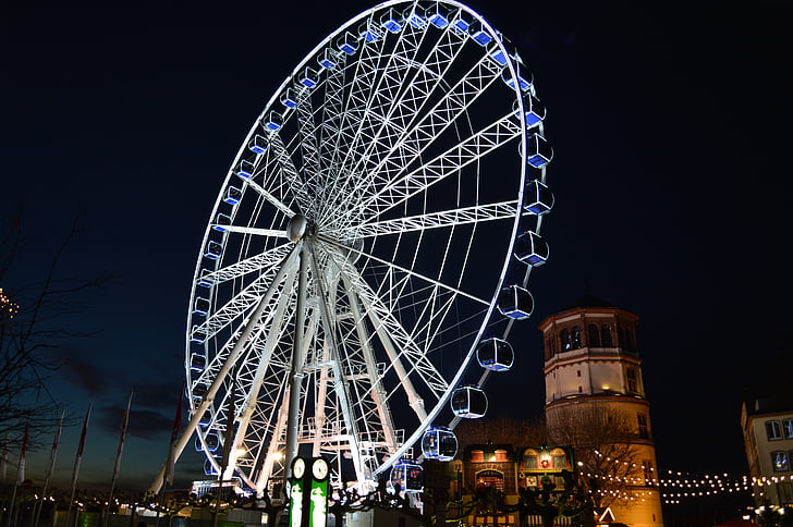 Düsseldorf, Big wheel, wiel van visie, Duitsland