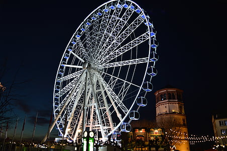 Düsseldorf, Stora hjulet, hjul av vision, Tyskland