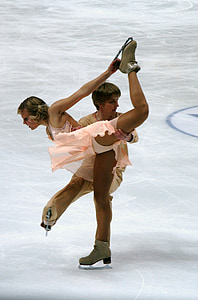 figur, skating, mesterskaber, dans, par, mand, kvinde