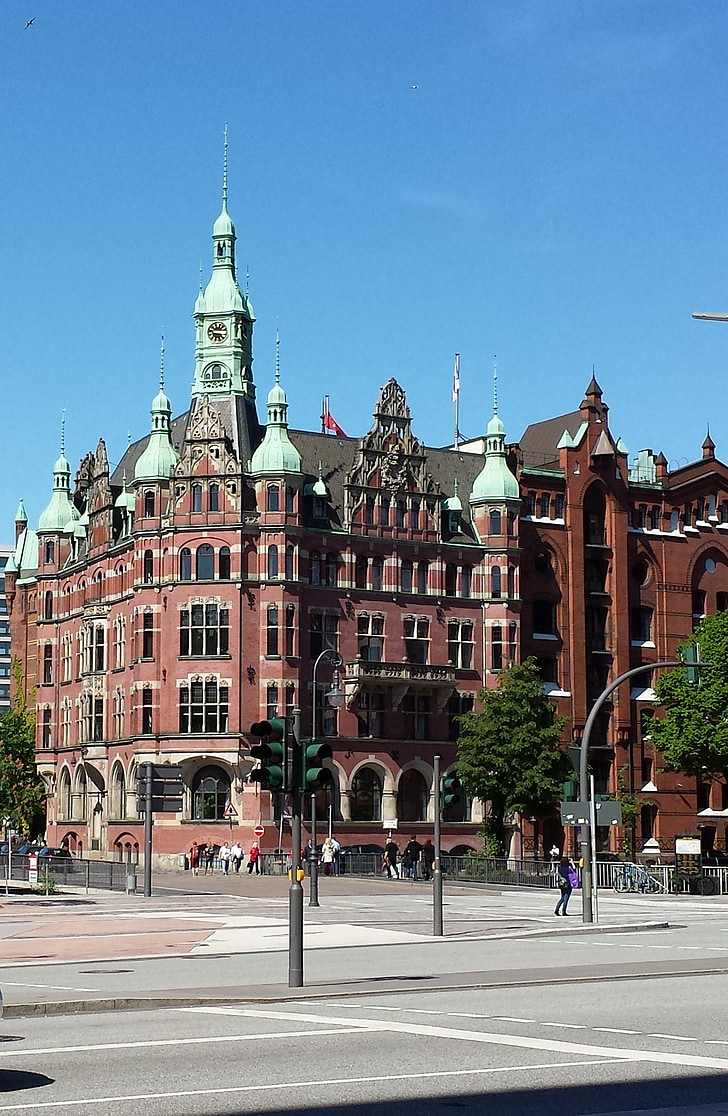Speicherstadt, Hamburgo, Maó, arquitectura, edifici, kontorhaus, antic speicherstadt