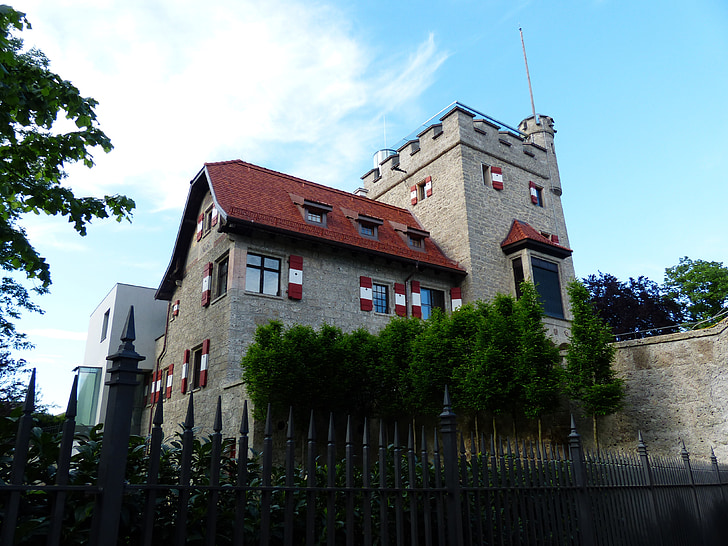 タワー, 城, 建物, ザルツブルク, dr ludwig prähauser 距離, オスカー · ココシュカ オフ
