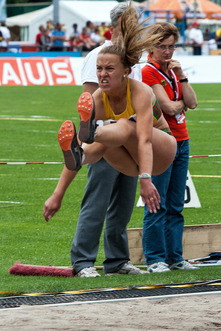 athletics, sport, long jump, junior gala mannheim, competitive Sport, outdoors, competition