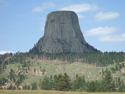 devil's tower, mountain, america, close encounters, devils mountain, holiday