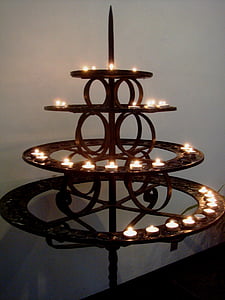 κεριά, Εκκλησία, ελαφρώς, πίστη, Γερμανία, πρότυπο, κύκλος