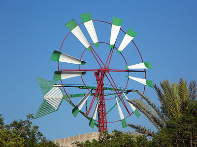 vjetrenjača, Mallorca, kolo, Vjetar, reper, energije vjetra, metala