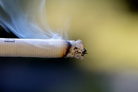 cigarette, smoke, embers, ash