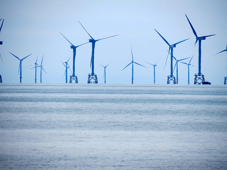 turbines, windturbines, energie, macht, Wind, milieu, hernieuwbare