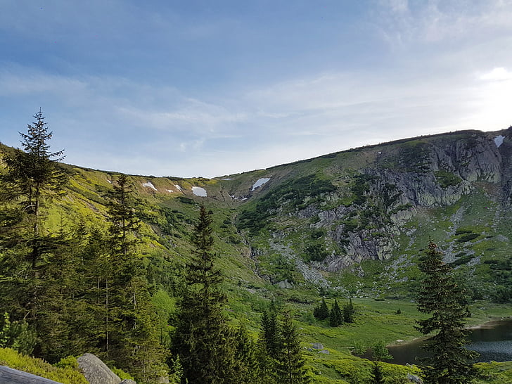 kæmpe Krkonoše-bjergene, bjerge, ferie, vandrestier, natur, Mountain trekking, Se