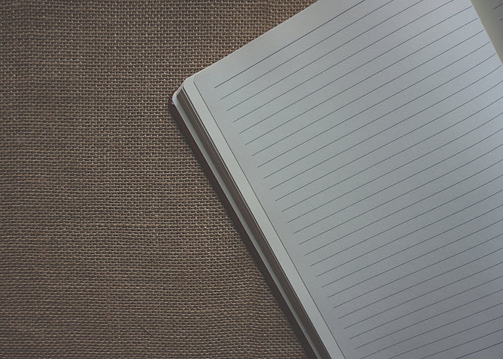 lined paper, notebook, note, sackcloth, textured background, texture, stationery