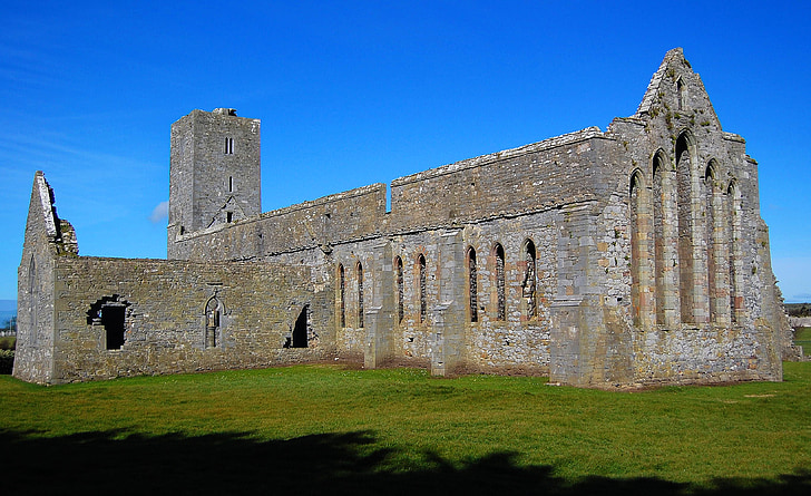 ruined abbey, landscape, ruined church, architecture, history, medieval, famous Place