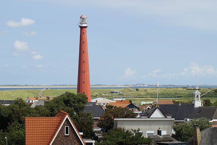 Holland, Pays-Bas, mer du Nord, phare, mer