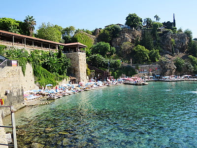 pláž, Antalya, Turecko, Já?