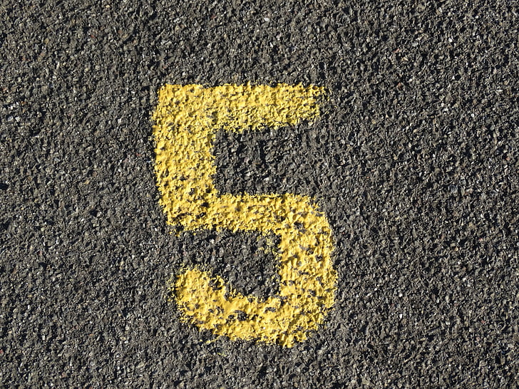 number, AD, kollane, Värv, asfalt, Road, kohaline