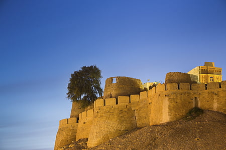 Αρχαία, αρχιτεκτονική, κτίριο, Κάστρο, με καθαρό ουρανό, Φορτ, φρούριο