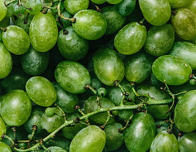 žalia, vynuogės, vaisiai, maisto, sveikas