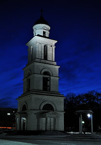 Temple, l'església, Temple de nit, Chisinau, Moldàvia
