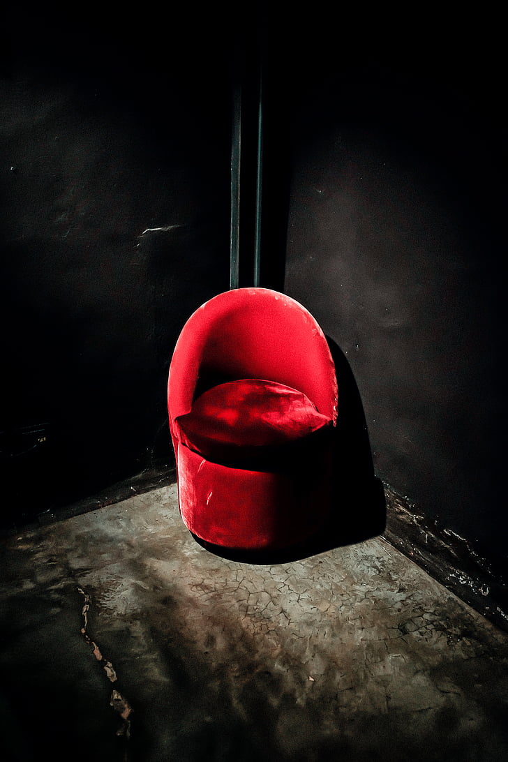 Stolička, gauč, nábytok, červená, pohovka