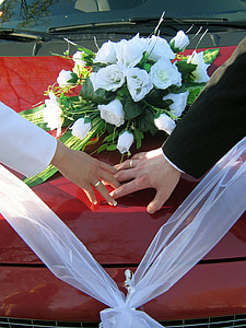 bröllop, ceremonin, blommor
